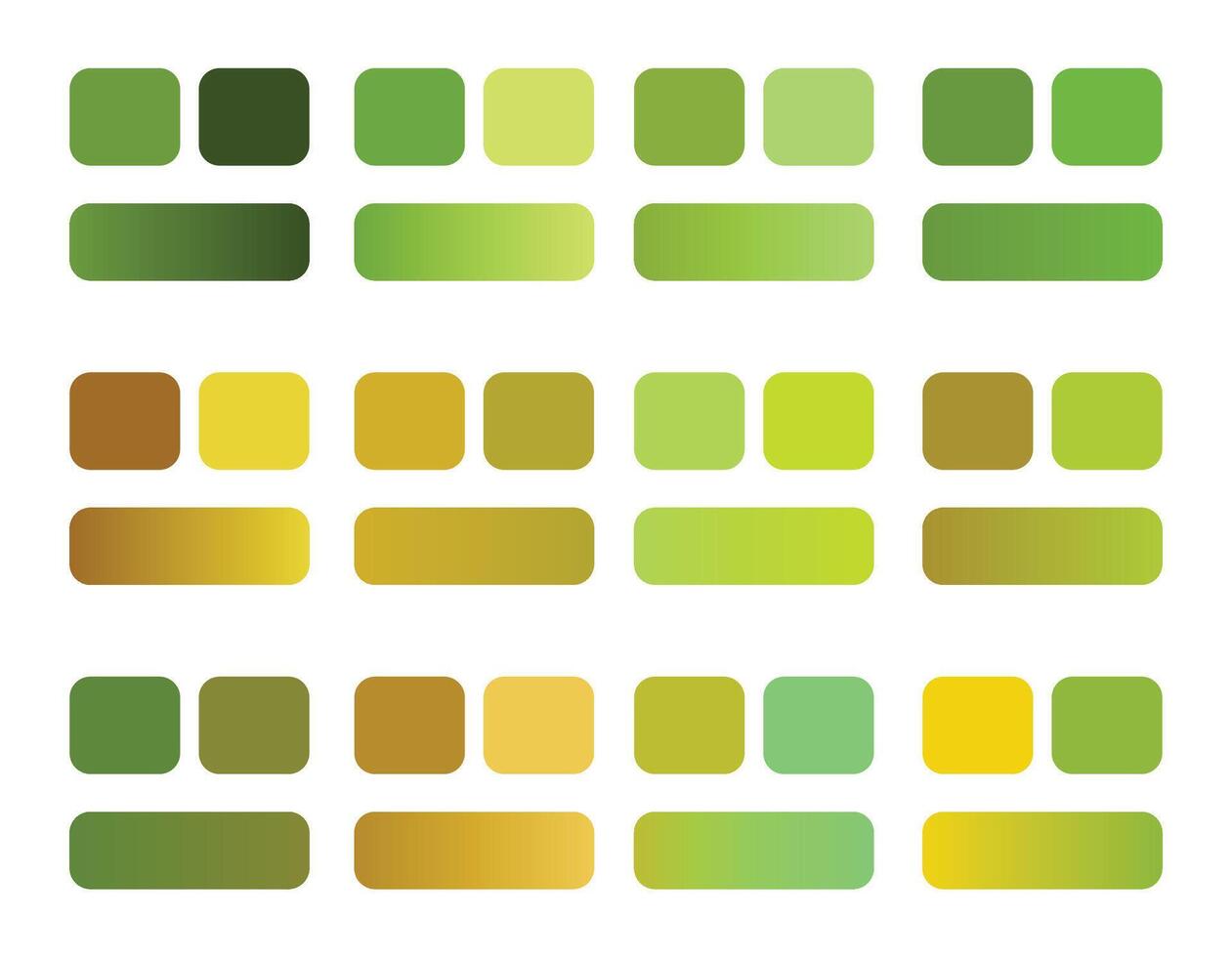 A set of squares with different colors vector