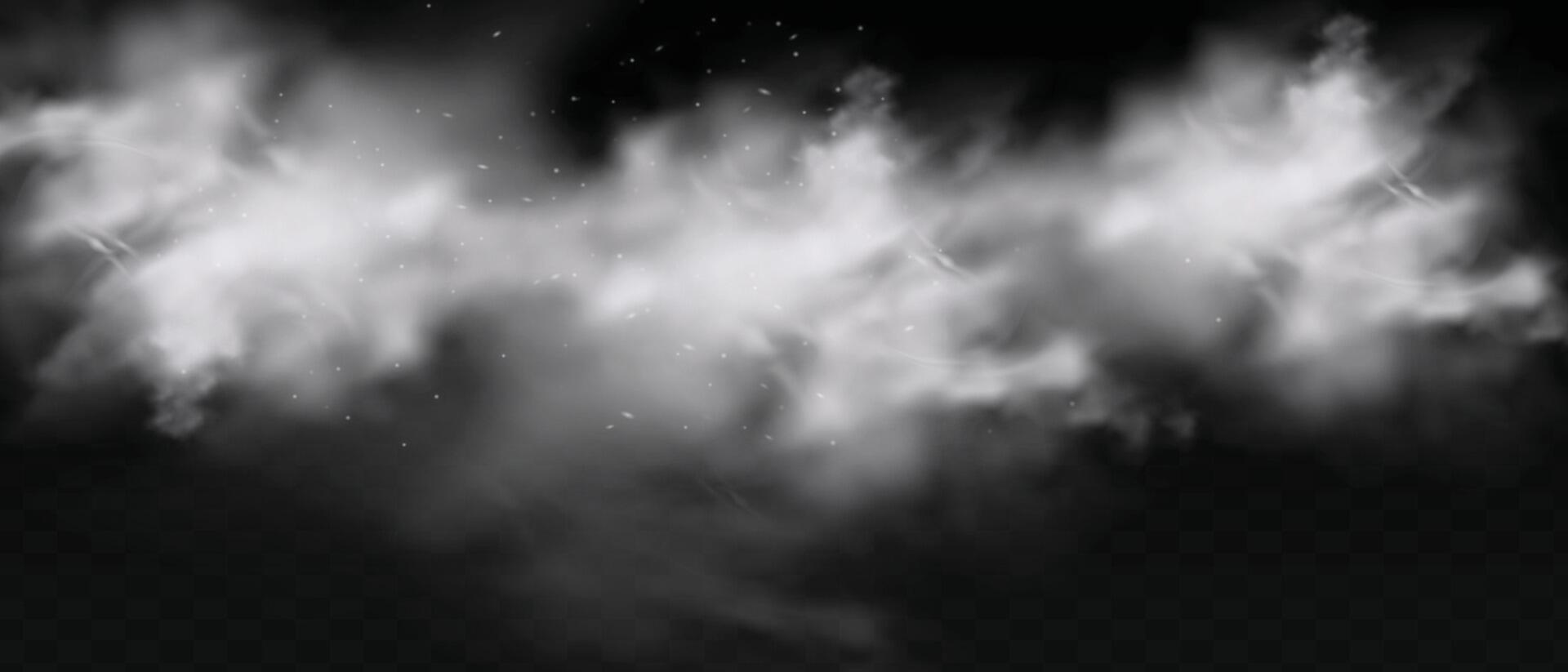 Fog or smoke isolated vector