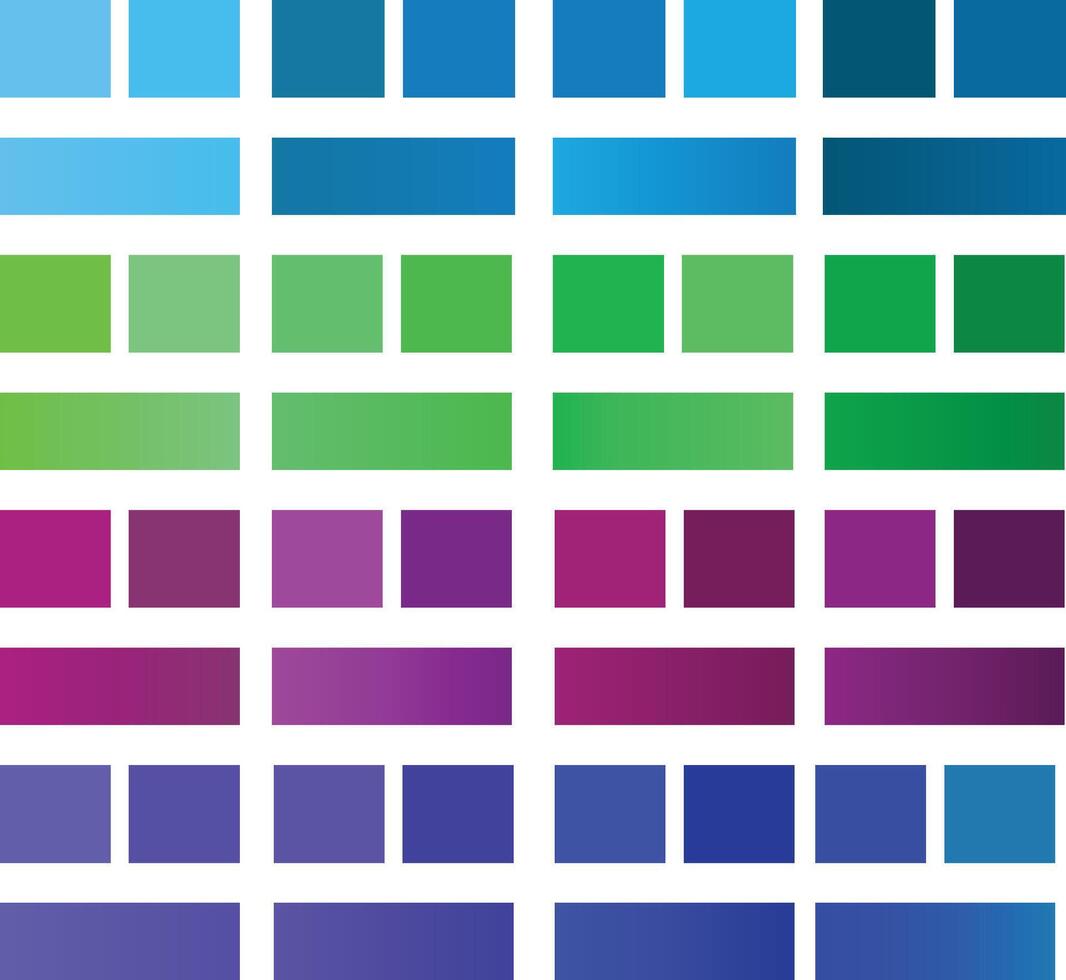 Color palette for a website design vector