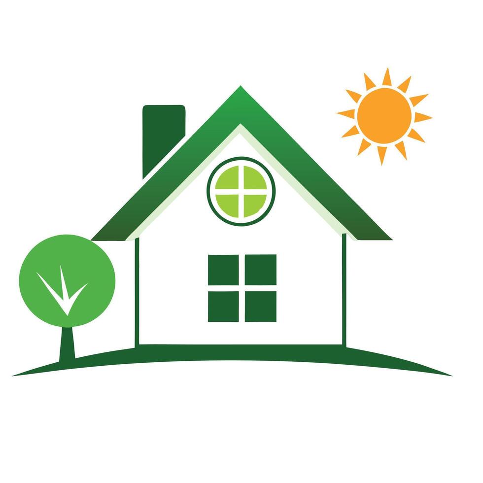 Simple House Logo. House Logo Icon Symbol Design Template. vector