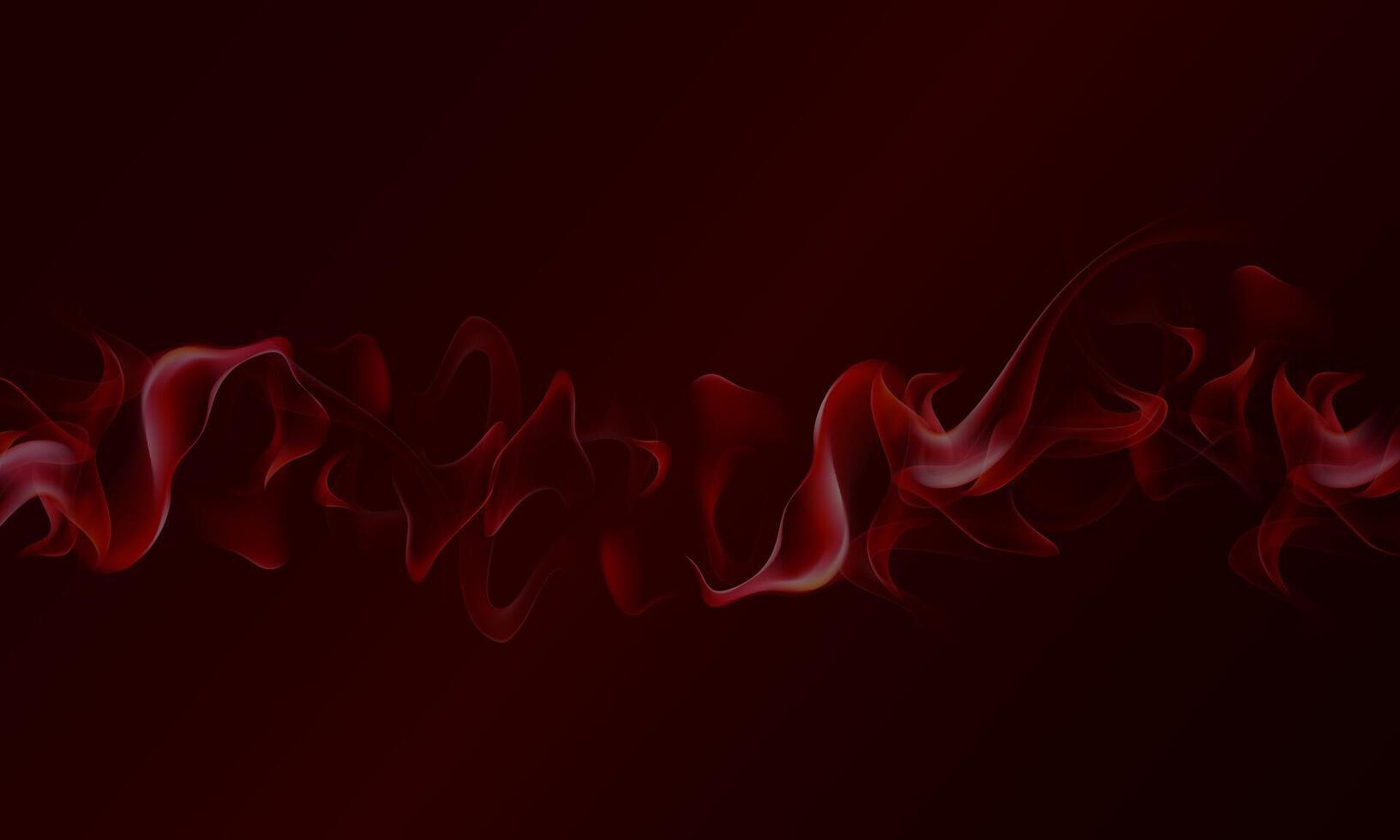 Flaming hot fire. glowing flare flaming explosions on dark red background. vector