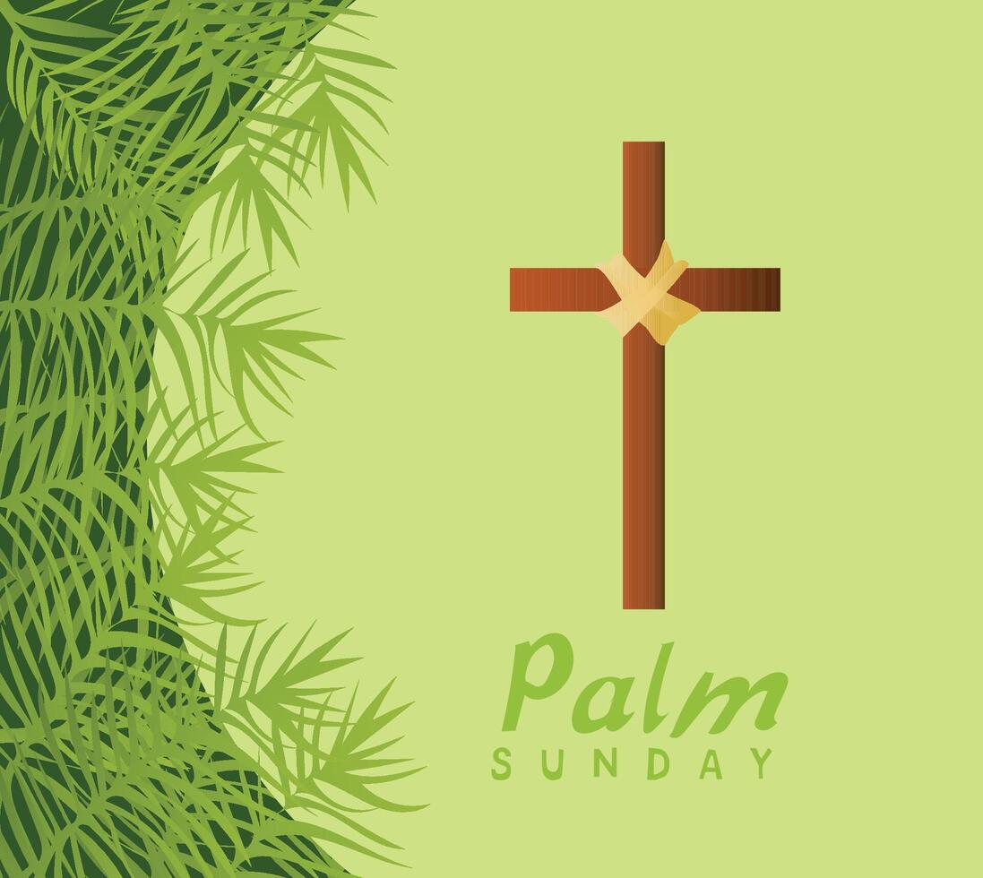palm sunday good friday vector