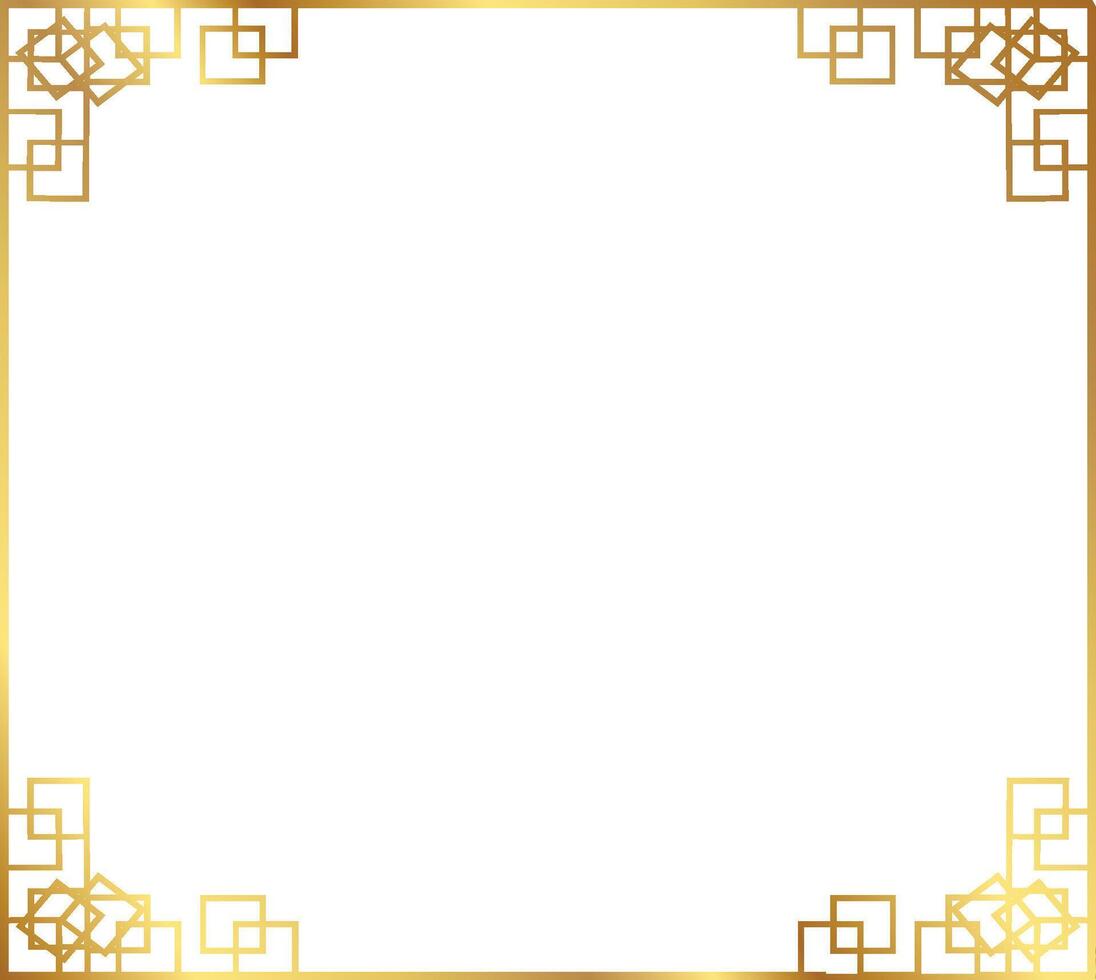 Gold Chinese Rhombus Classical vector