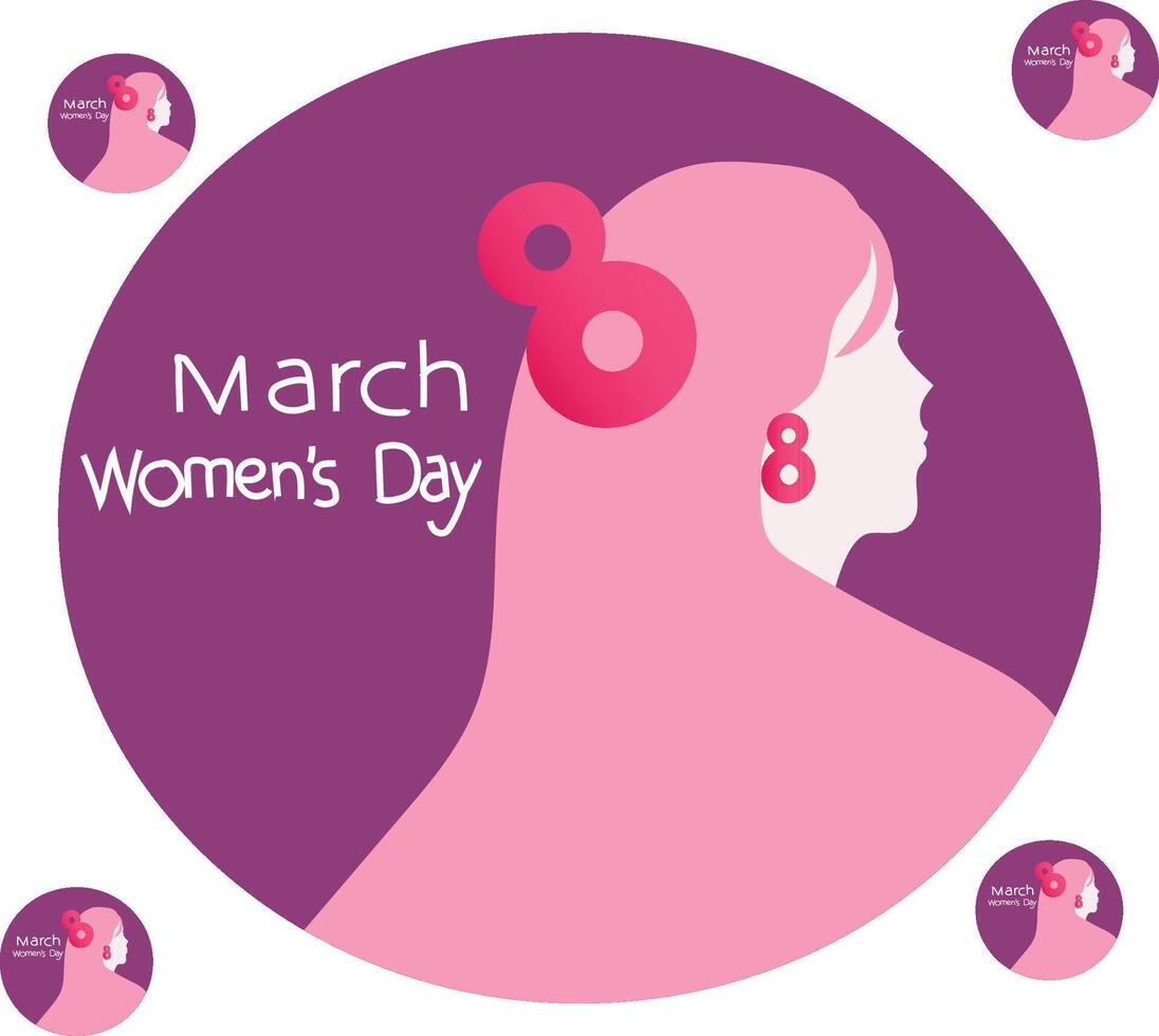 Womans Day International Womans Day Greeting Card vector