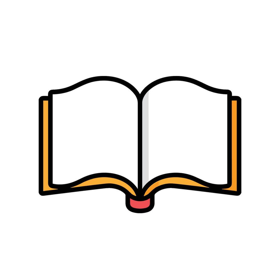 Open book icon illustration vector
