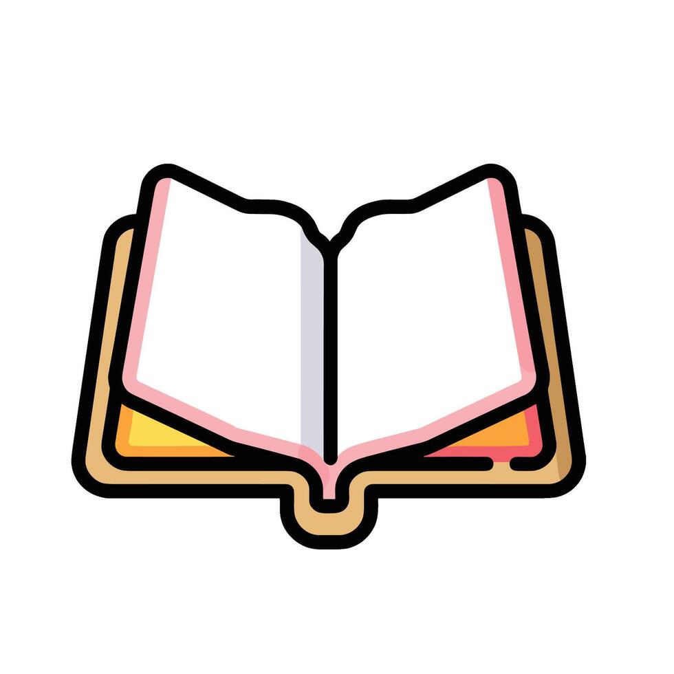 Open book icon illustration design vector