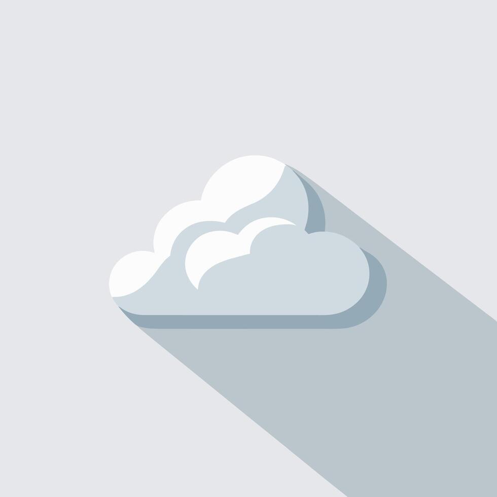 Cloud icon flat design illustration vector