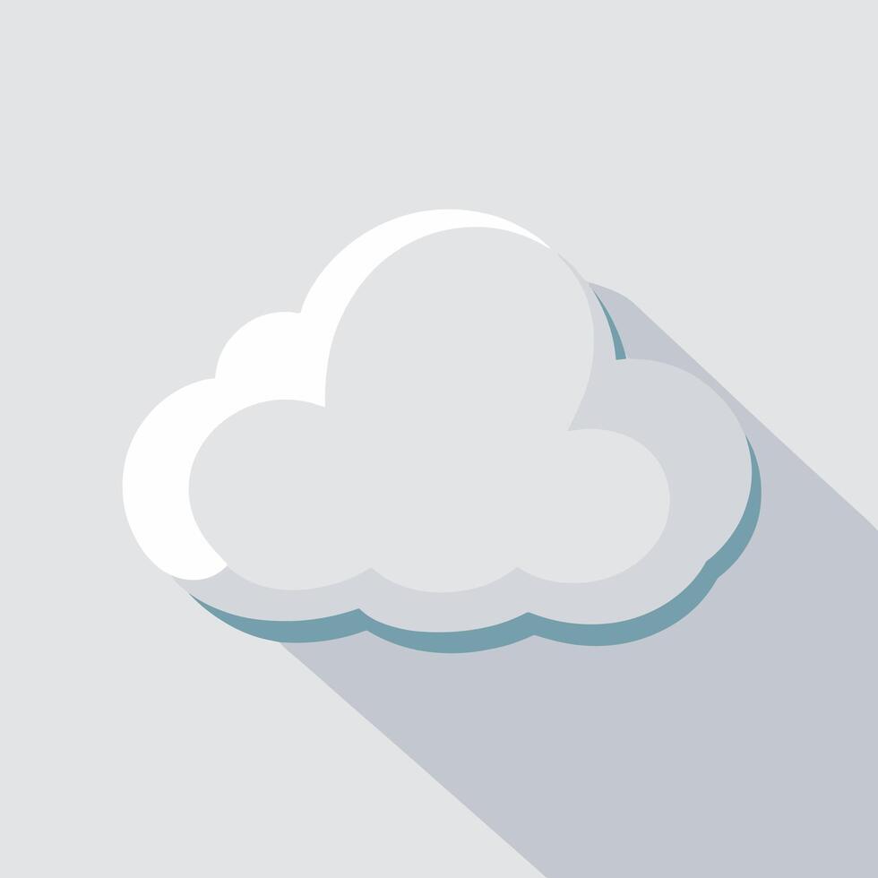 Cloud icon flat design illustration vector