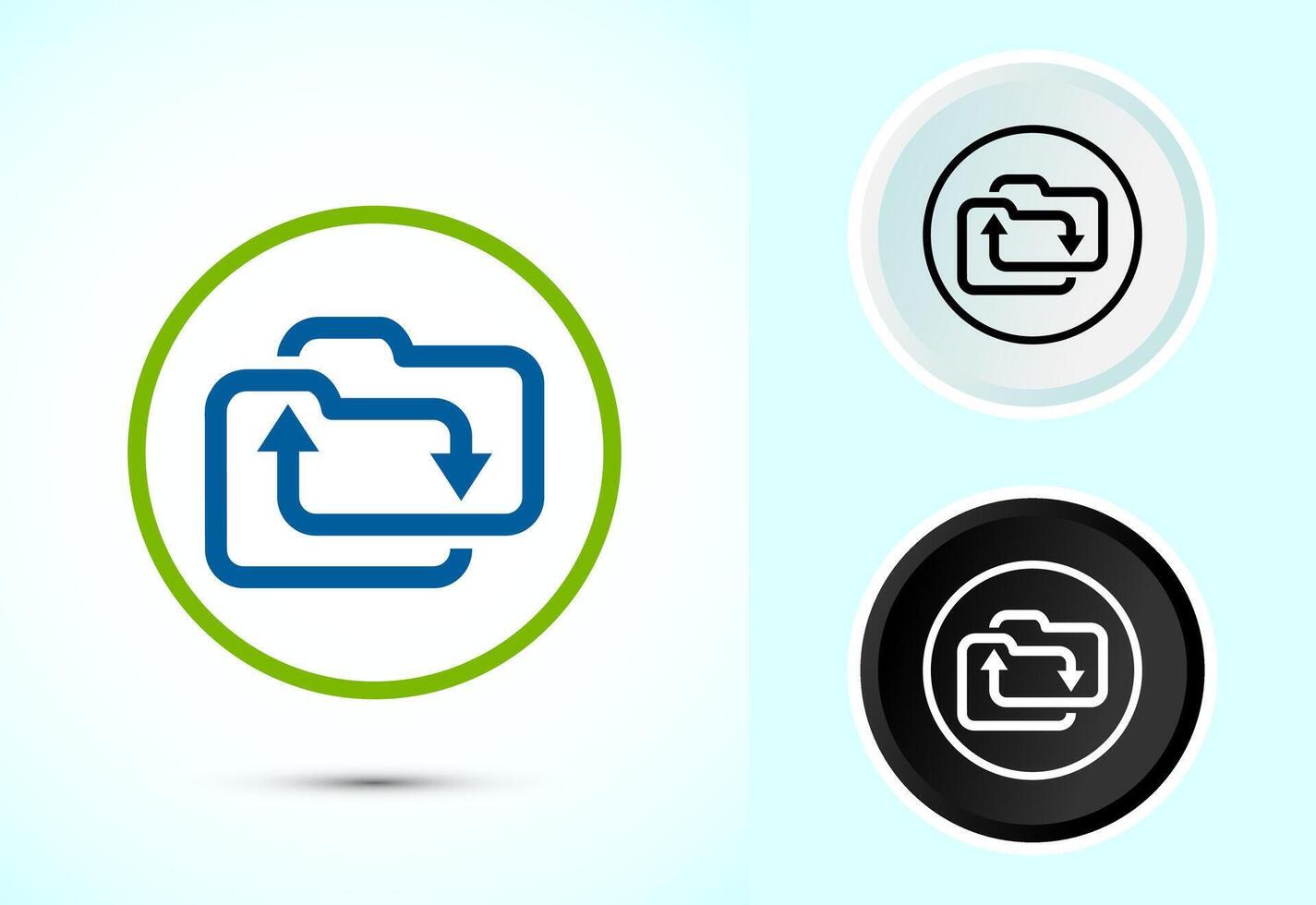 datos intercambiar icono diseño, datos transferir firmar para aplicaciones y sitios web vector