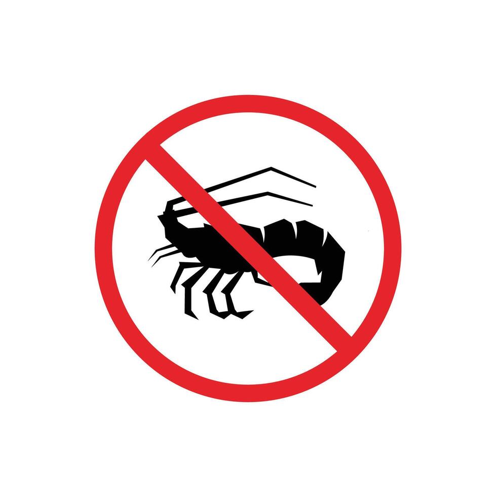 prohibited and dangerous signs. it is forbidden to bring seafood. it is forbidden to bring lobsters vector