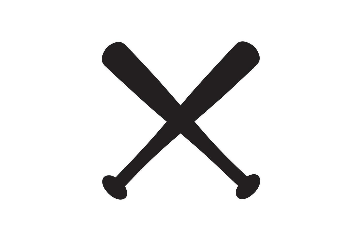 Baseball bats icon illustration vector