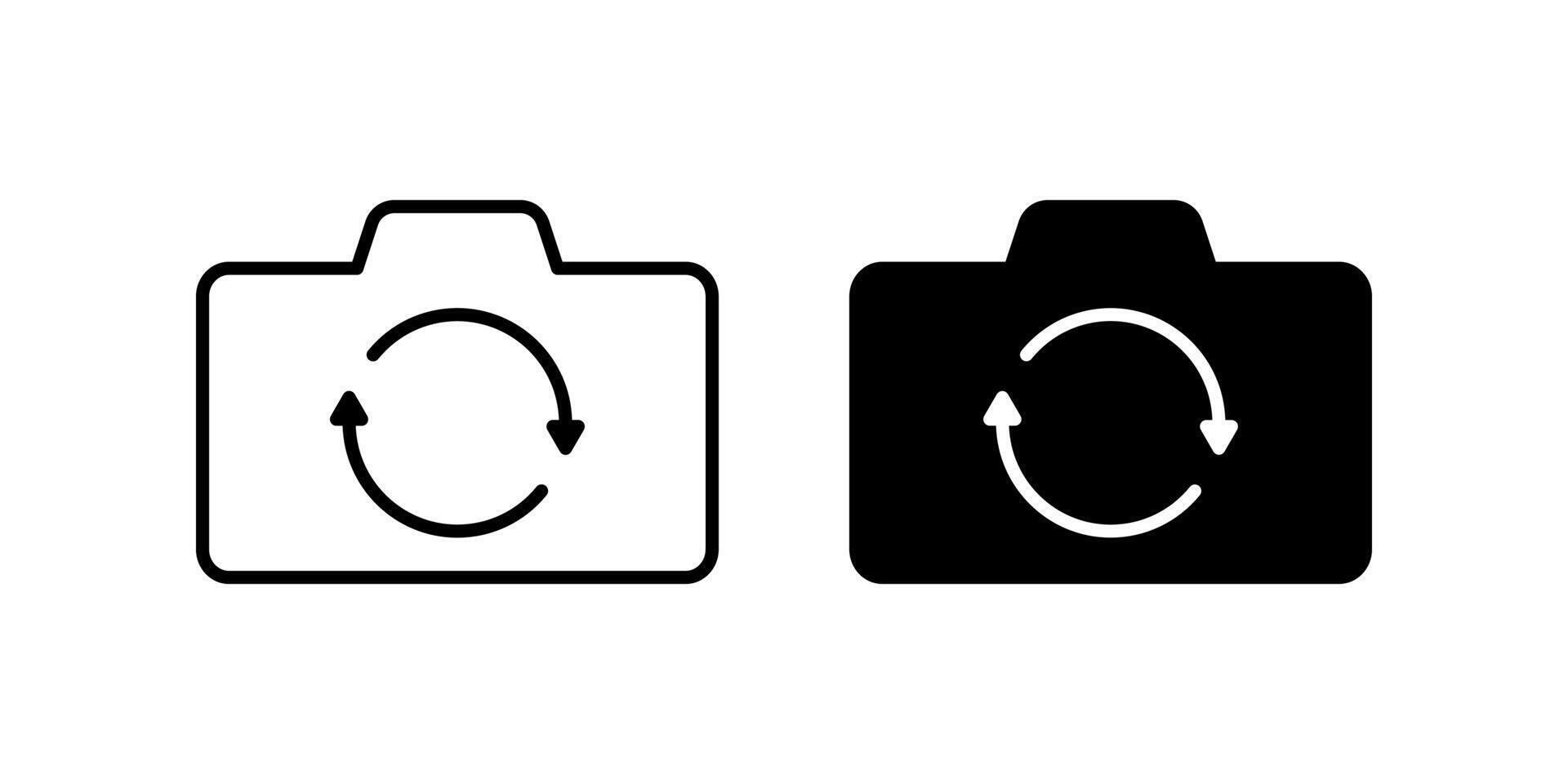 Flip camera icon. for mobile concept and web design. illustration vector