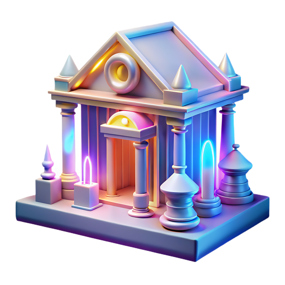 3D Game Logo Illustration Arcane Forger png