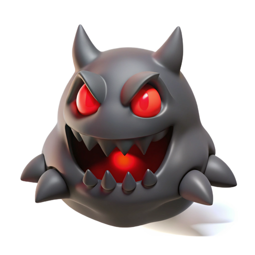3D Cartoon Devil Monster Illustration png