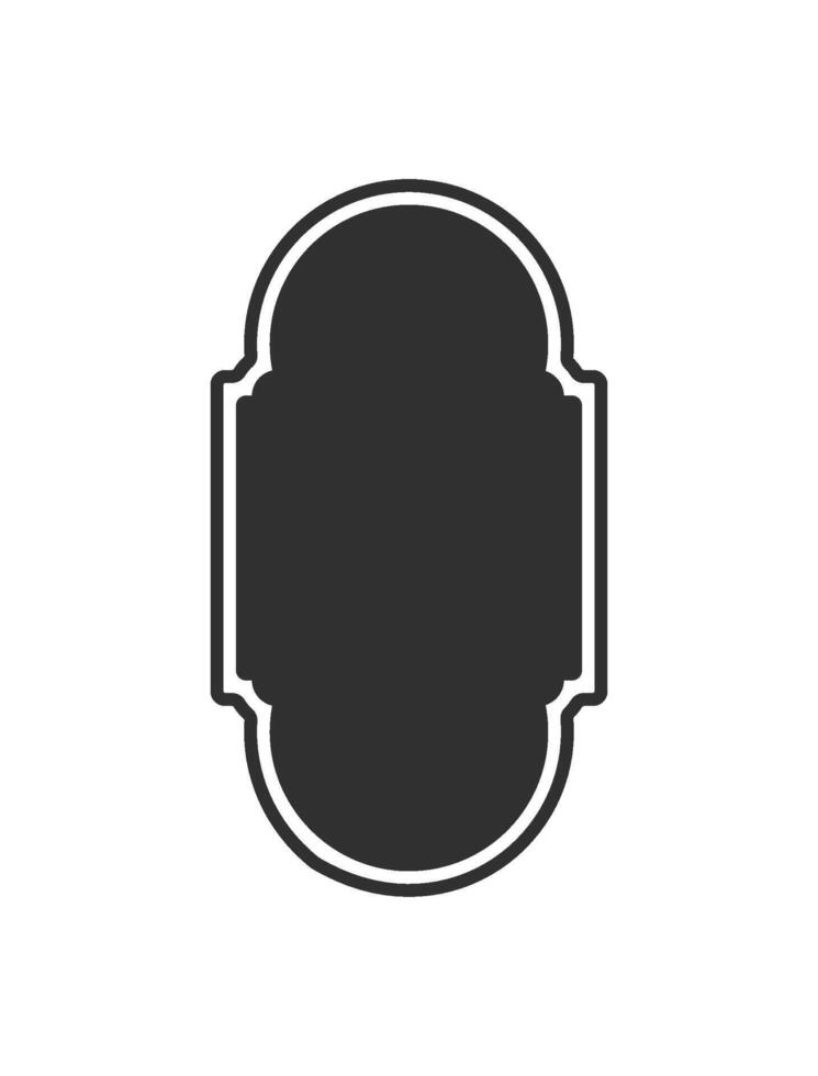 This elegant Islamic shape symbolizes a window or door arch, making it ideal for joyful Ramadan festivities and enhancing Arab designs and decorations that showcase cultural richness vector
