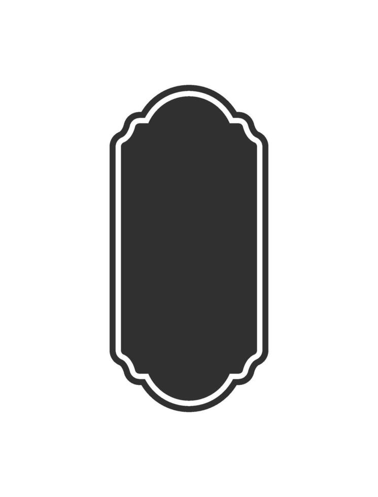 An exquisite silhouette of an Islamic window or door arch, perfect for stunning Ramadan art and elegant mosque graphics that celebrate the holidays essence and spiritual significance vector