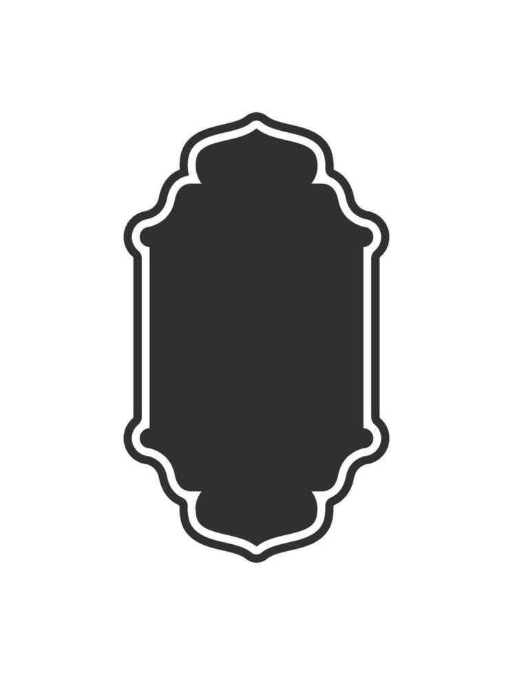 This stunning Islamic illustration features a beautifully designed window or door arch with an intricate Arab frame, perfect for celebrating Ramadan and serving various cultural purposes vector