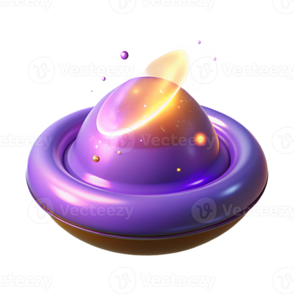 impressive vintage Purple Planet 3D Render exclusive png