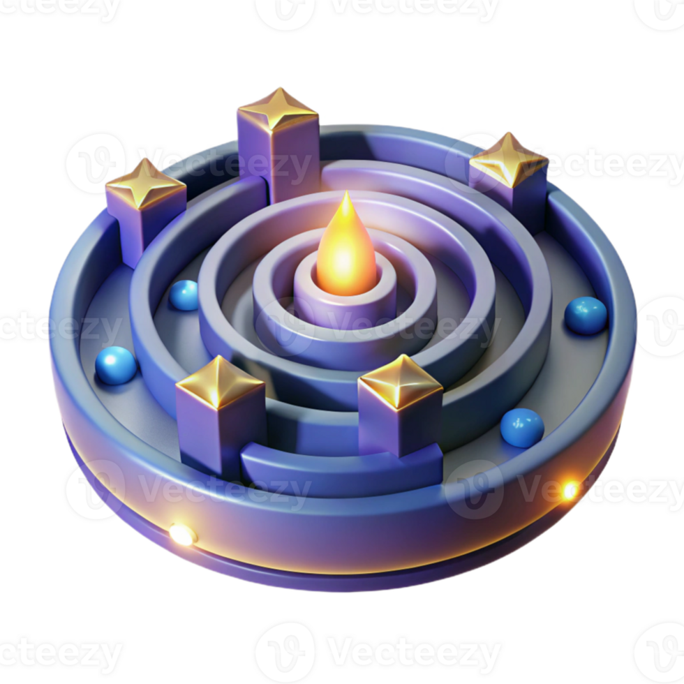 extraordinary classic 3D Abstract Background Design with Spiral Maze and Flame professional png