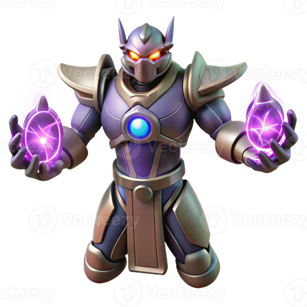 serene modern Powerful 3D Render of a Fantasy Warrior genuine png