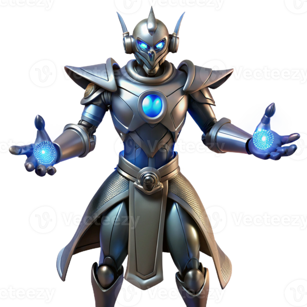 wonderful modern Metallic Robot Illustration, Sci Fi Character exclusive png