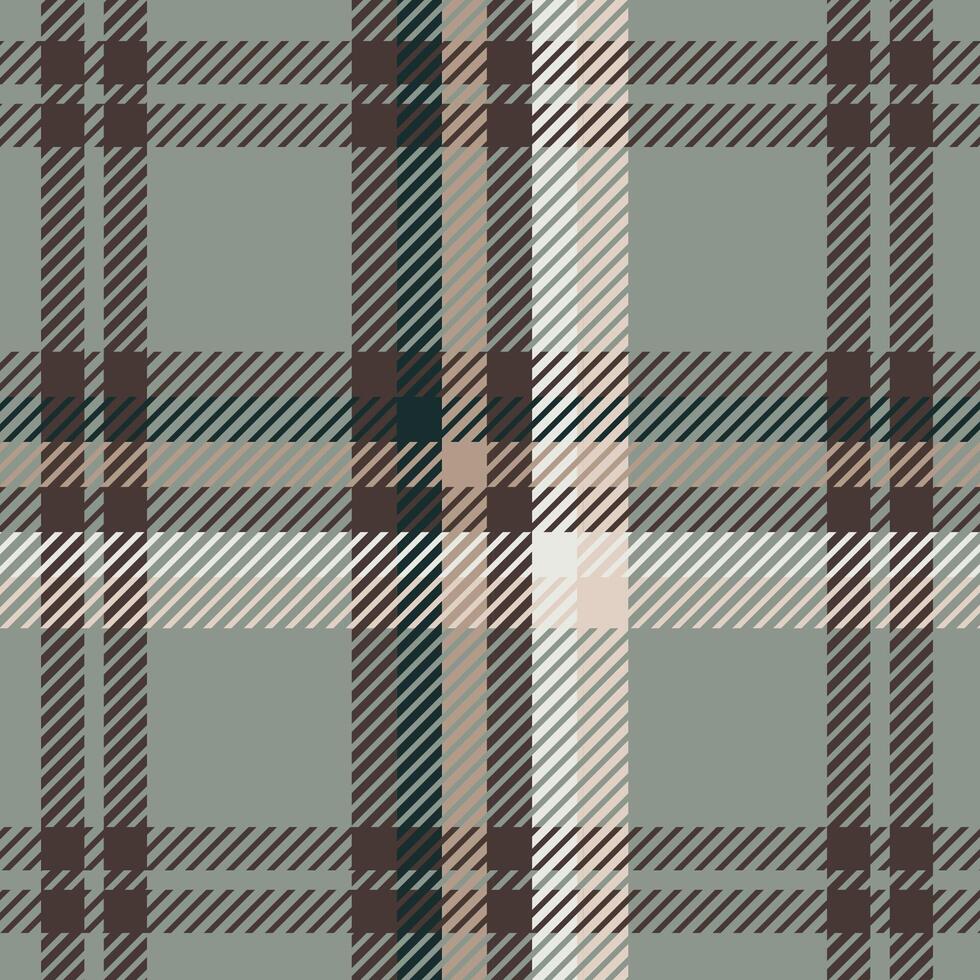 Stylish muted plaid pattern in neutral tones. vector