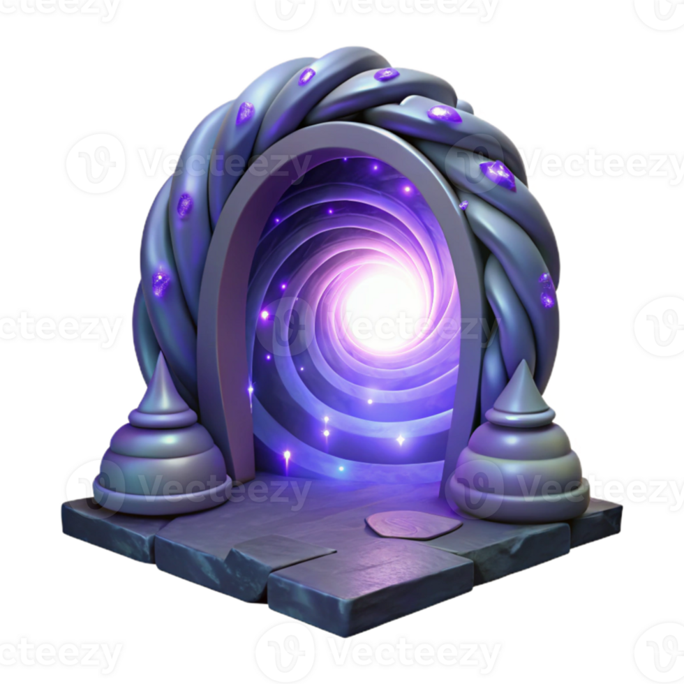 dramatic artistic Mystic Portal 3D Render original png