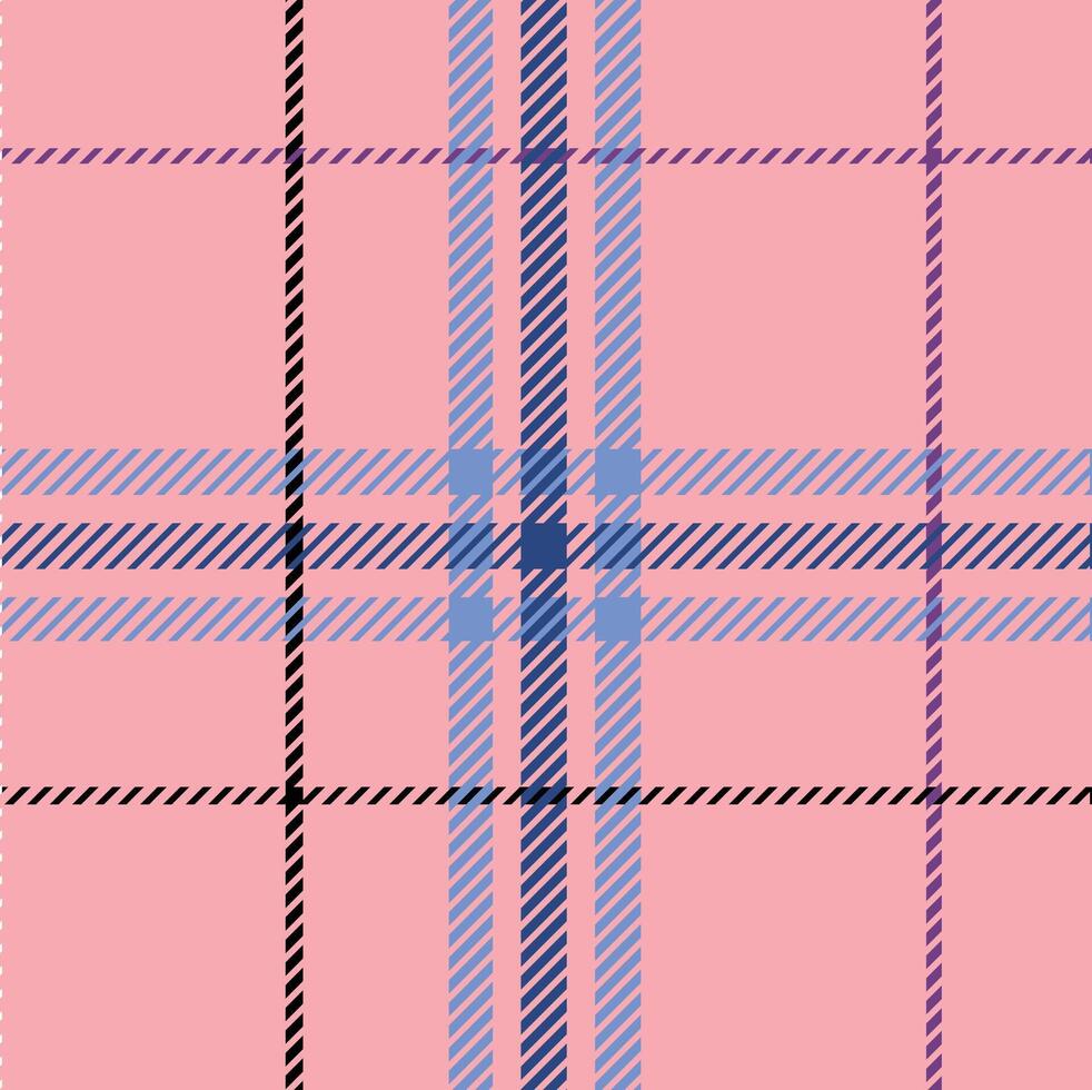 Stylish Pink and Purple Plaid Pattern Design vector