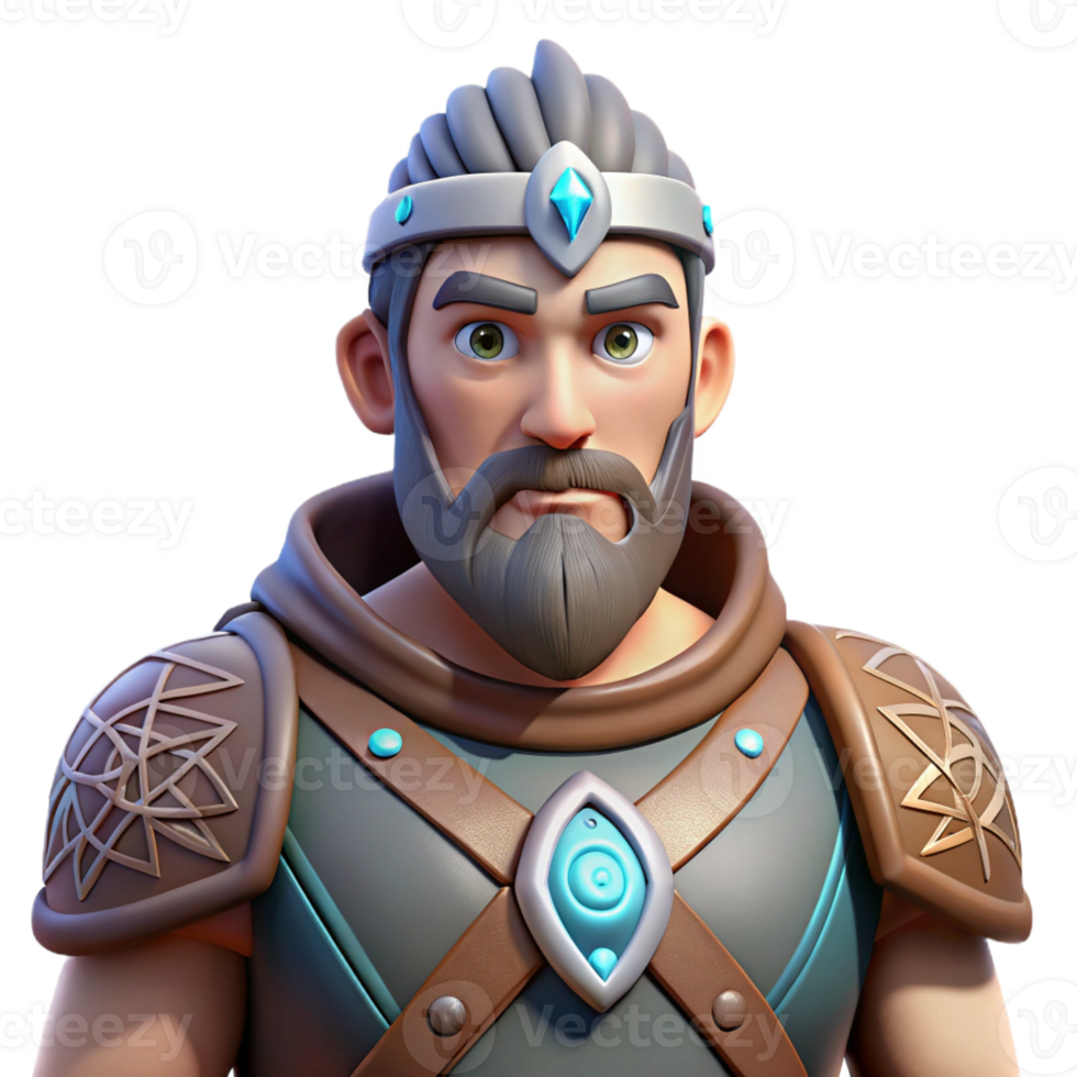 serene creative 3D Cartoon King Illustration genuine png