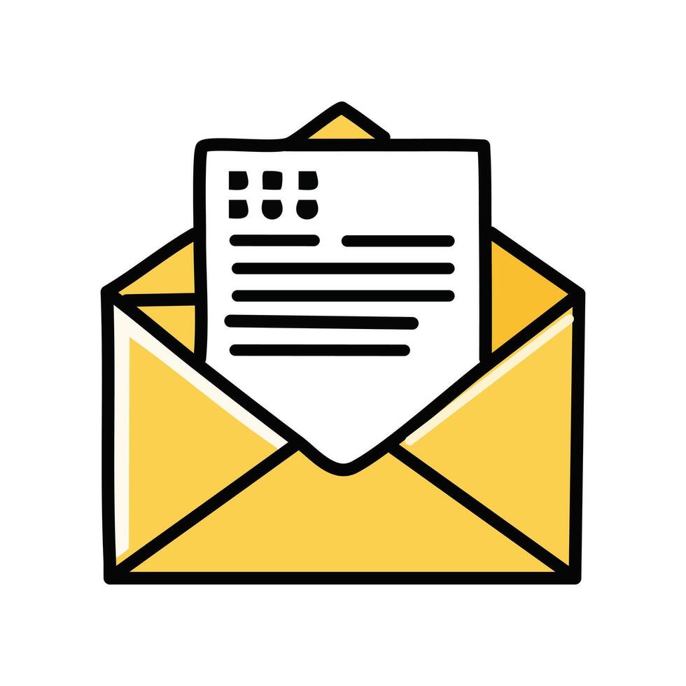 envelope mail isolated icon illustration designicon illustration design vector