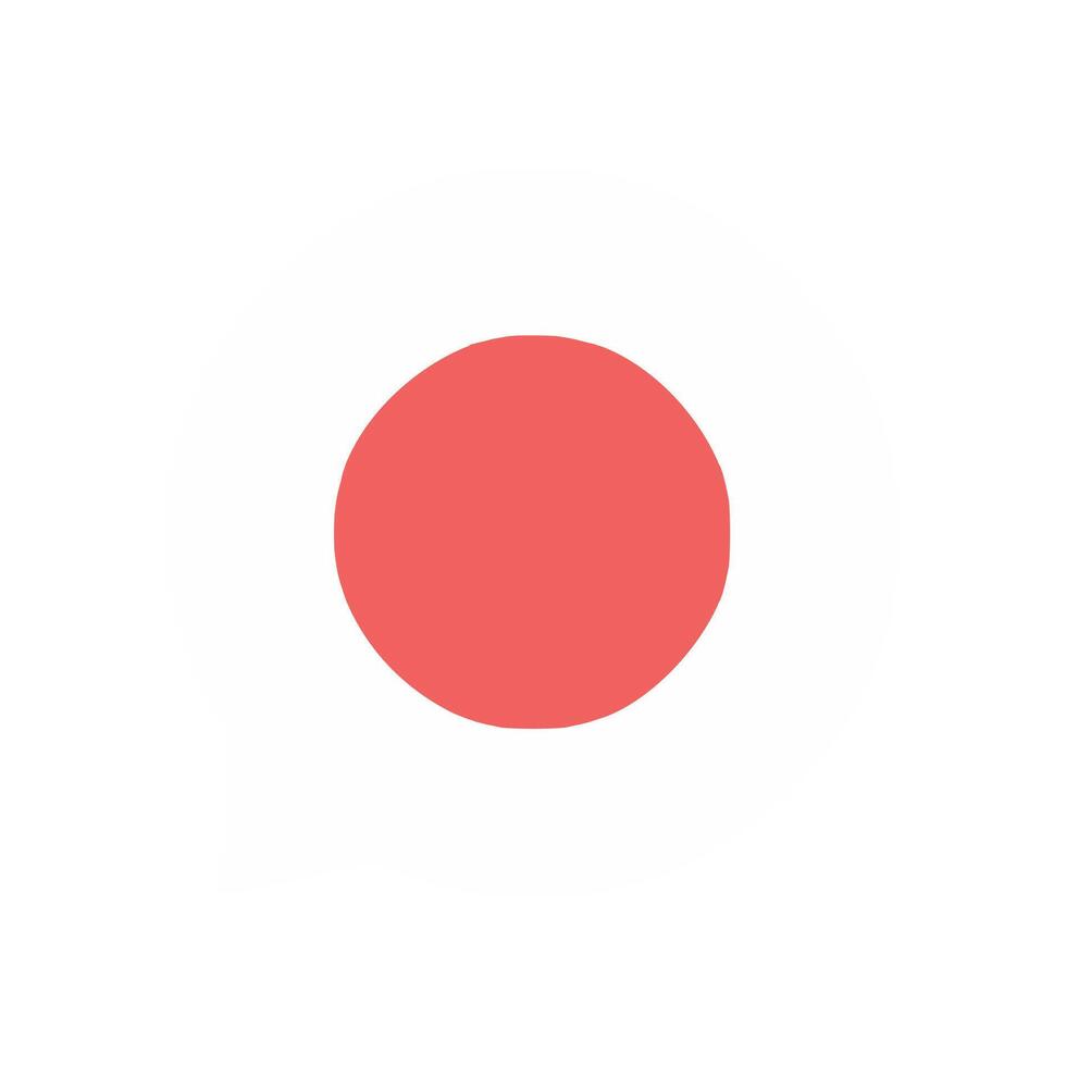 Red circle on white background. illustration. vector