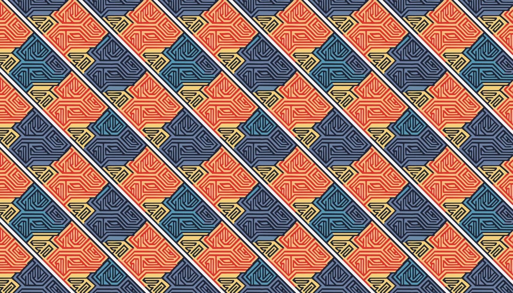 Pattern with tribal geometric ornament. Ethnic boho reaction diffusion turing ornament. illustration for web design or print. vector