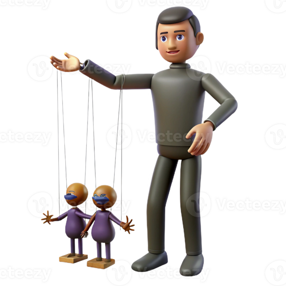 stunning classic 3D Illustration Puppet Master and Puppets genuine png
