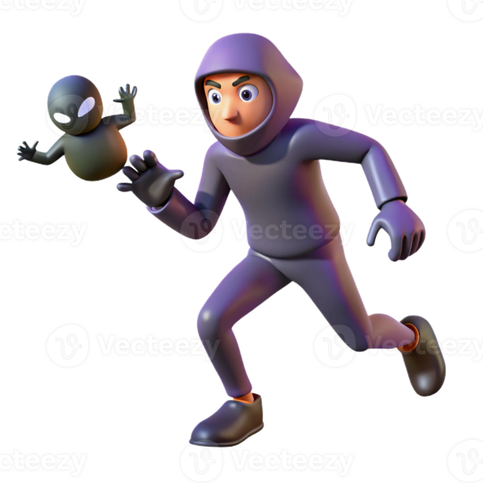 beautiful modern 3D Cartoon Character Chase premium png