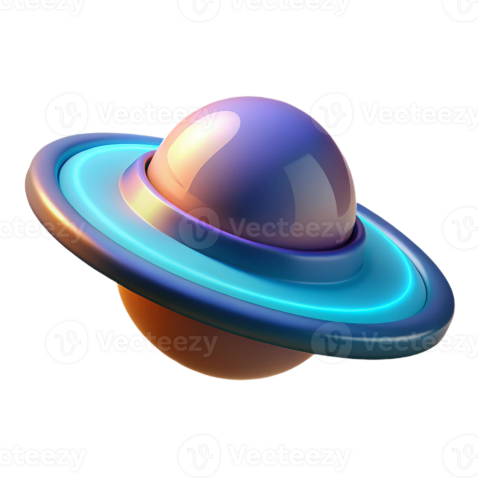 magnificent vintage 3D Render Abstract Planet authentic png