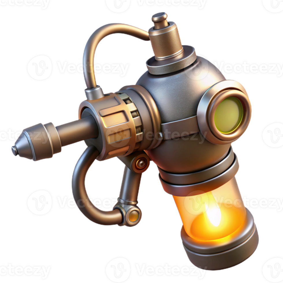 wonderful abstract Steampunk 3D Render Gadget genuine png
