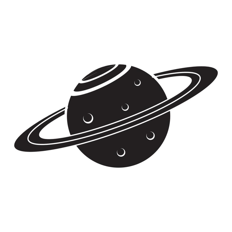 planet system icon illustration design template vector