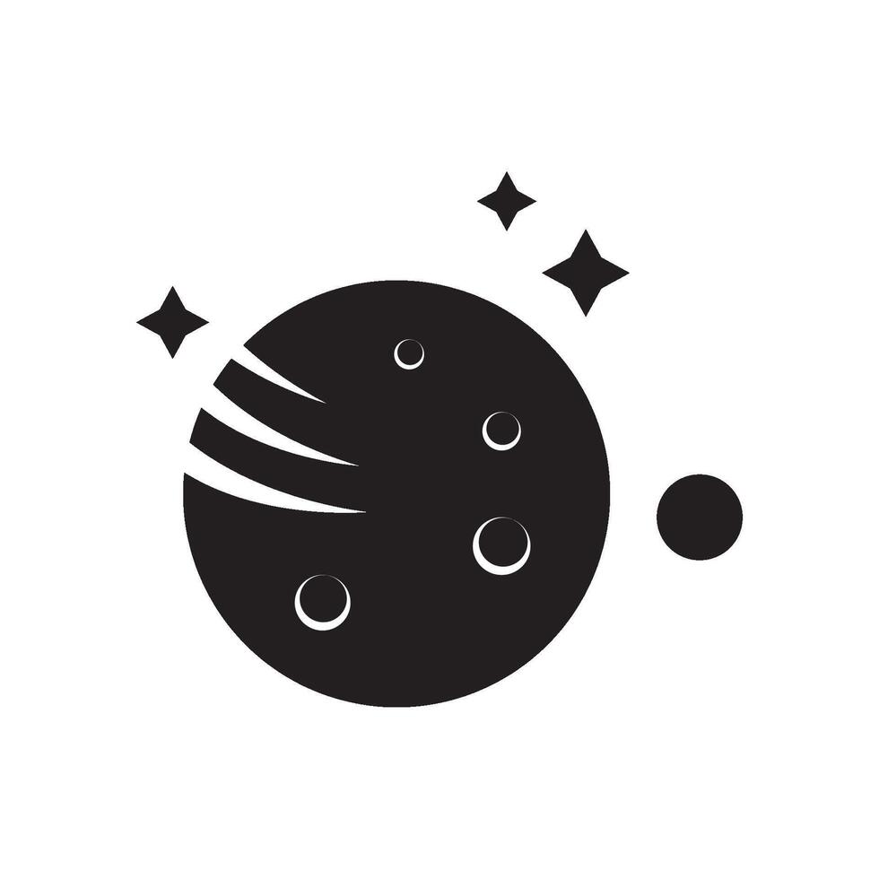 planet icon illustration design template vector