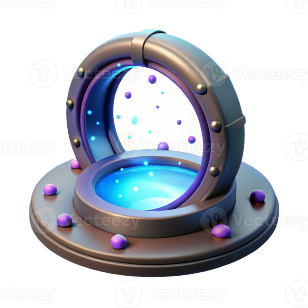 dramatic artistic 3D Render Portal Illustration professional png