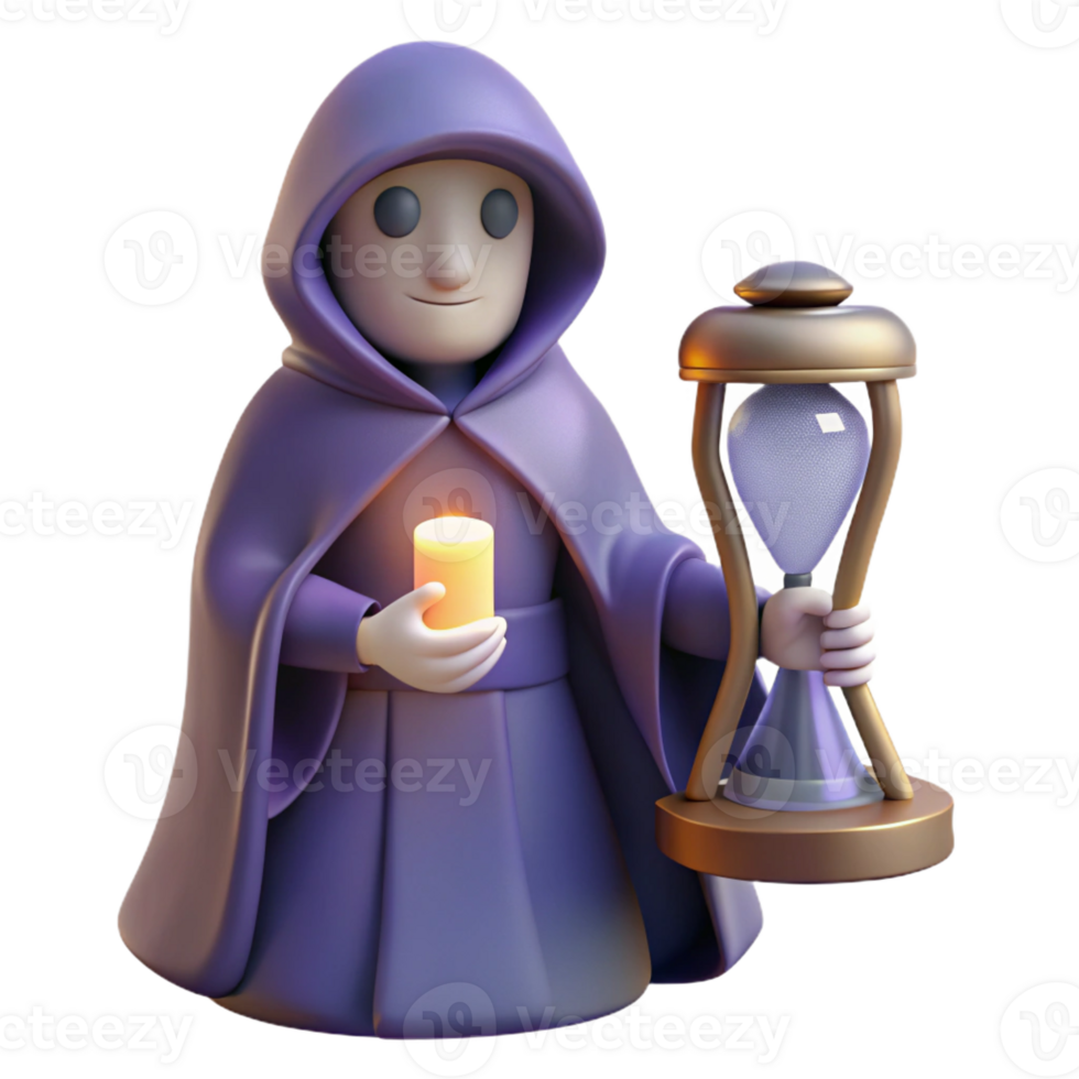 dramatic creative 3D Render of a Mystic Figure original png