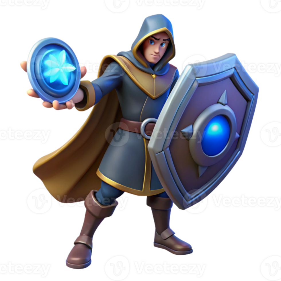 stunning classic Fantasy Mage 3D Render original png