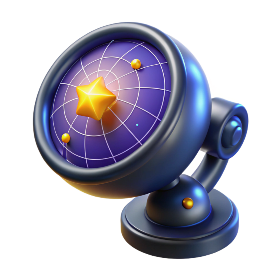 magnificent minimalist 3D Celestial Navigation Device Star Compass authentic png
