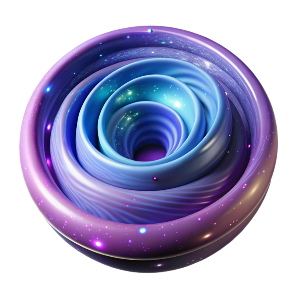 extraordinary abstract Abstract Cosmic Spiral 3D Render of Swirling Nebula premium png