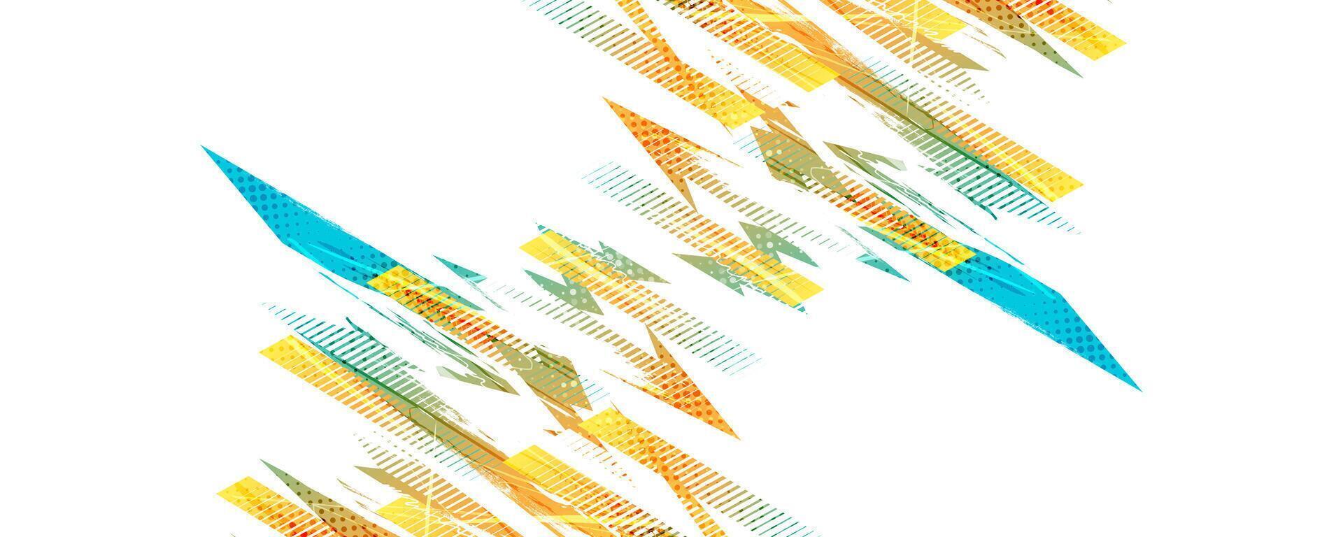 Abstract and Vibrant Background in Grunge Sports Style, for Banner or Poster Design vector