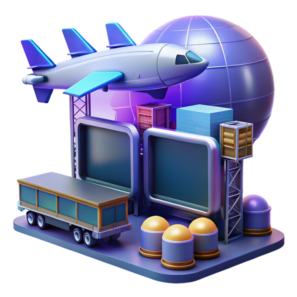 wonderful classic Global Logistics Air Freight, Cargo Transport, and Warehouse Management genuine png