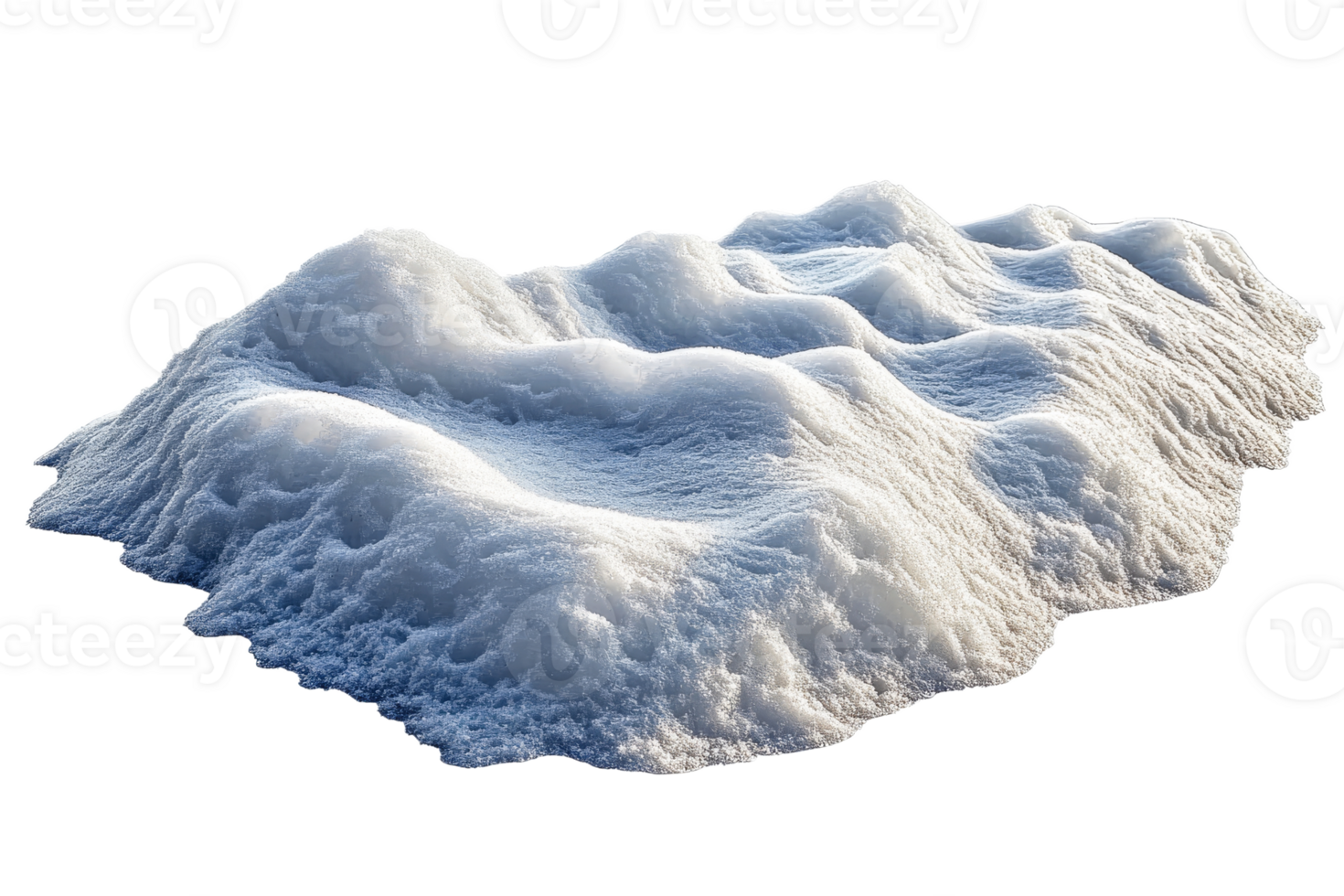 Snowy landscape with soft, rolling snow drifts png
