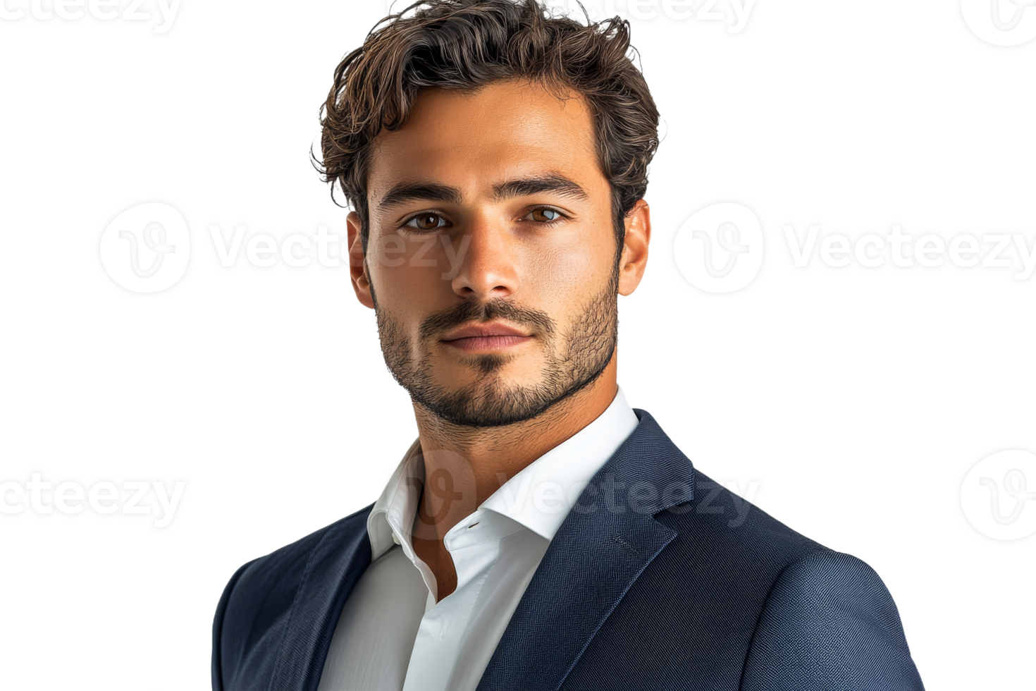 Confident young man in formal wear png