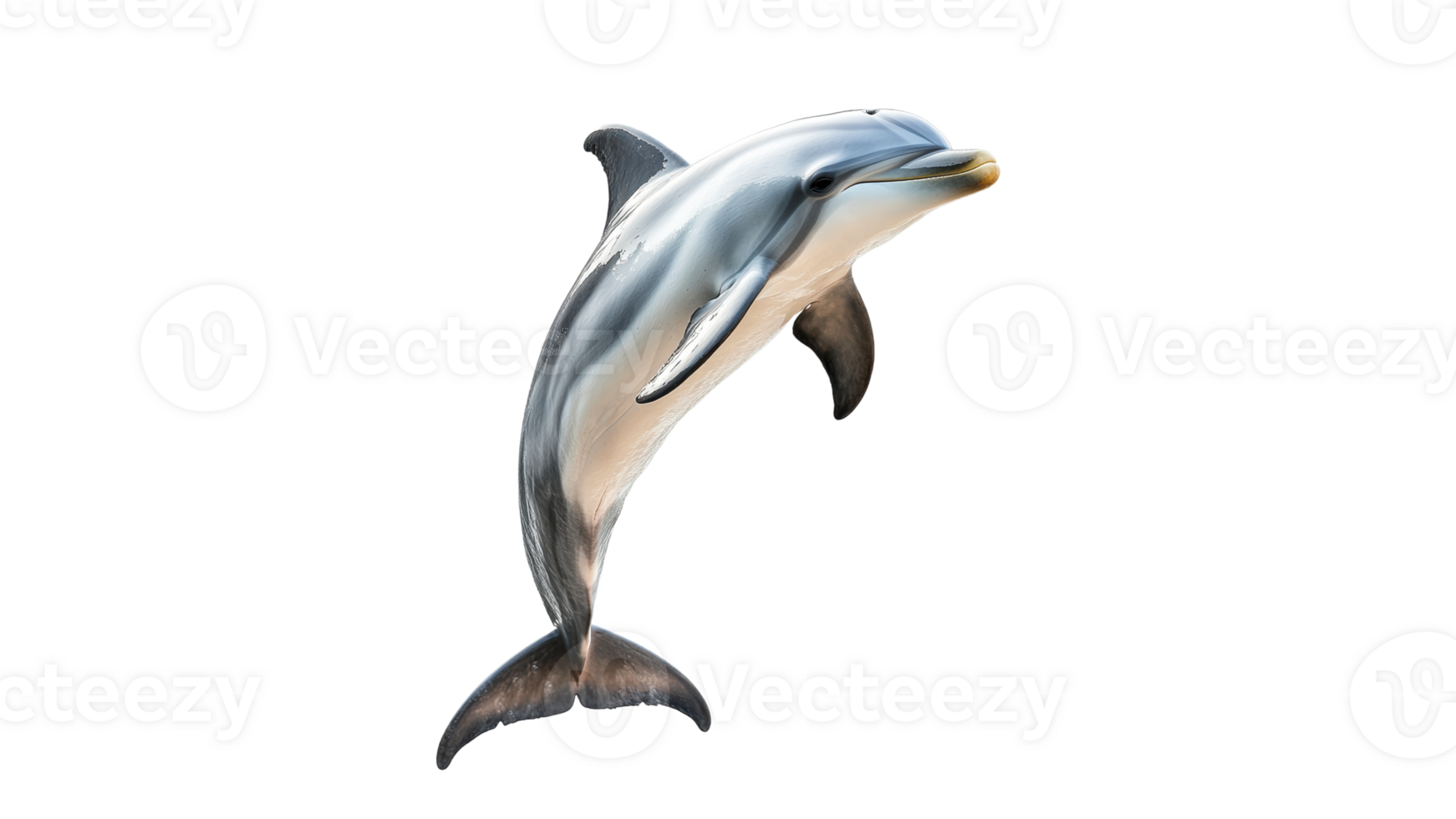 Dolphin leaps gracefully above the water surface png