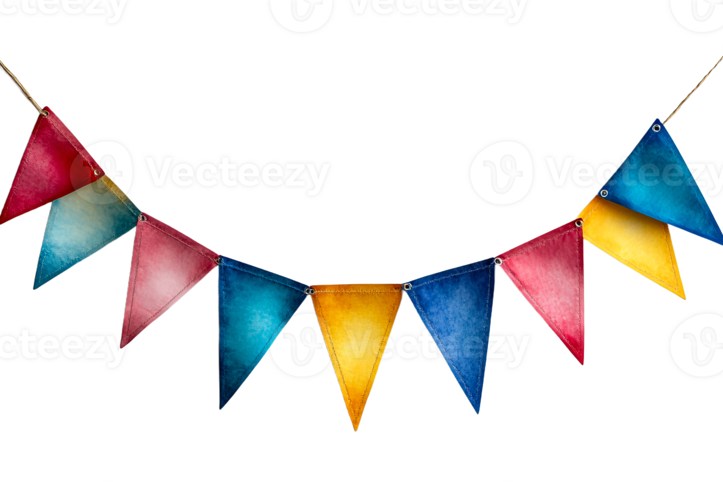 Bright bunting for celebrations png