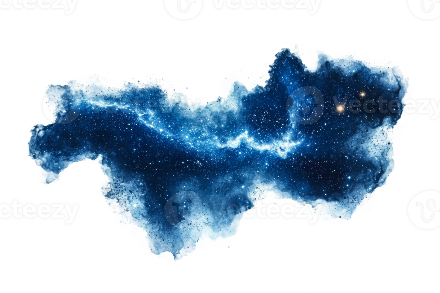 Vast cosmic expanse filled with stars and nebulae png